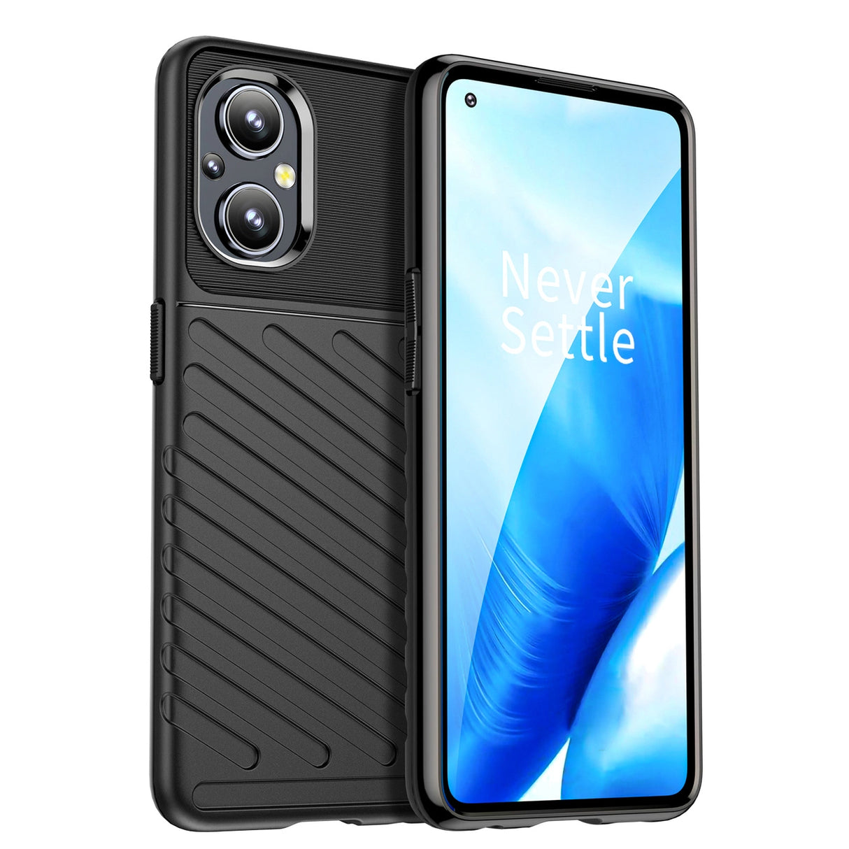 Thunder Case fleksibelt pansret cover til OnePlus Nord N20 5G sort
