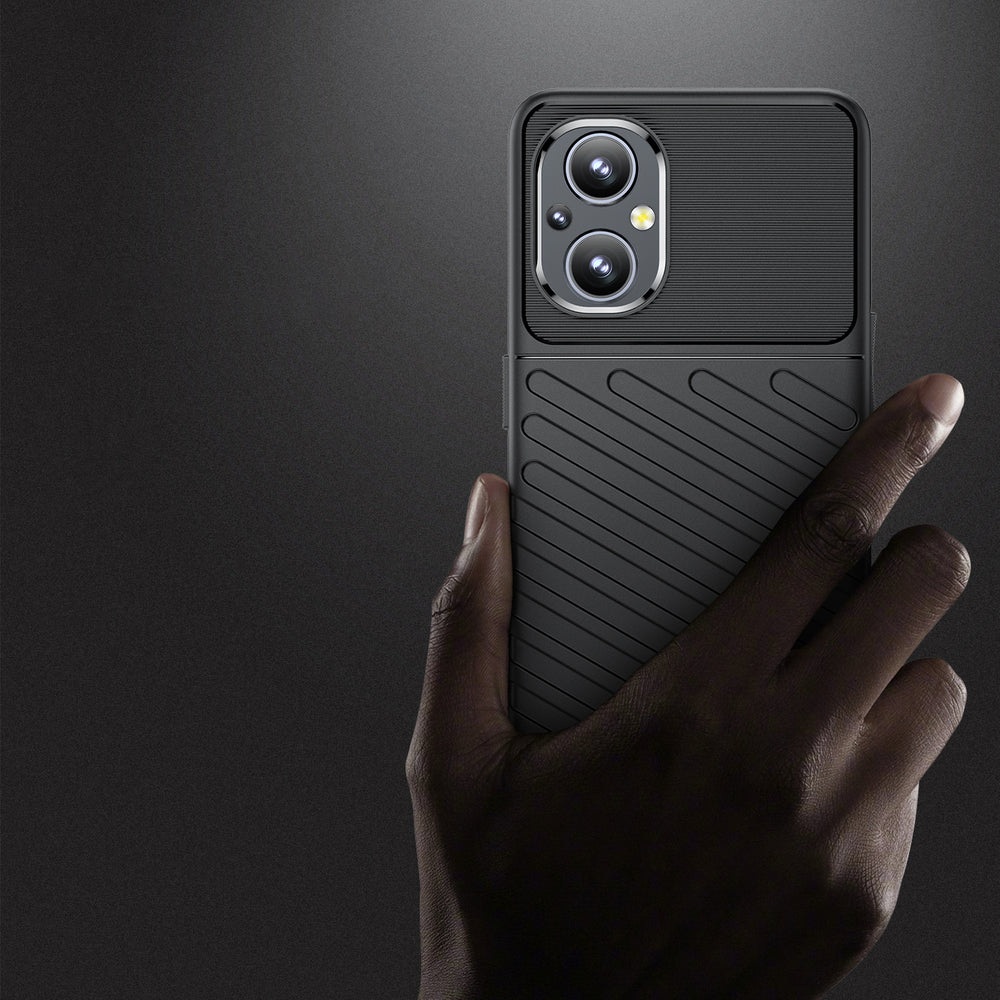 Thunder Case fleksibelt pansret cover til OnePlus Nord N20 5G sort