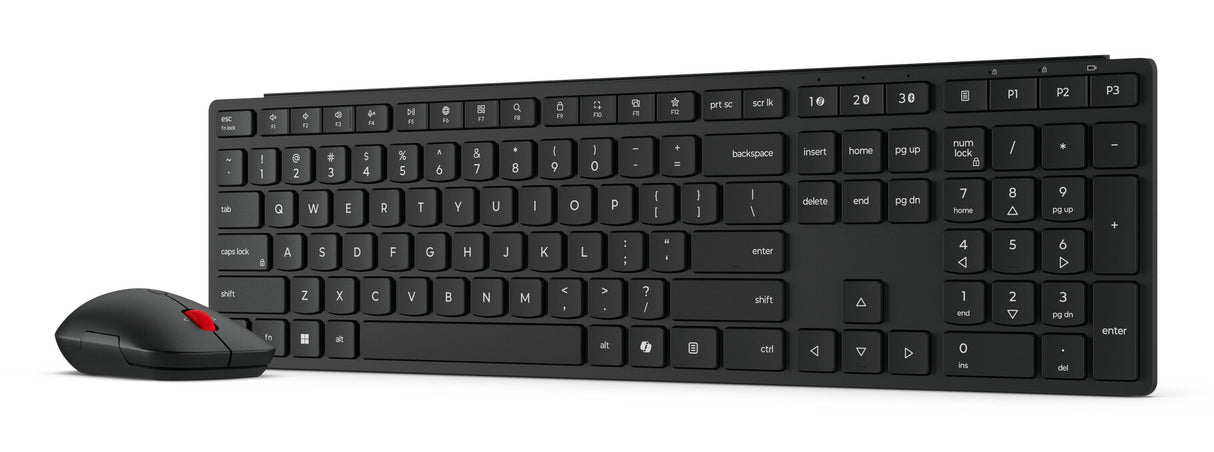 Lenovo 4X31S04854 tastatur Mus inkluderet Hjemme/kontor RF trådløs + Bluetooth Nordisk Sort