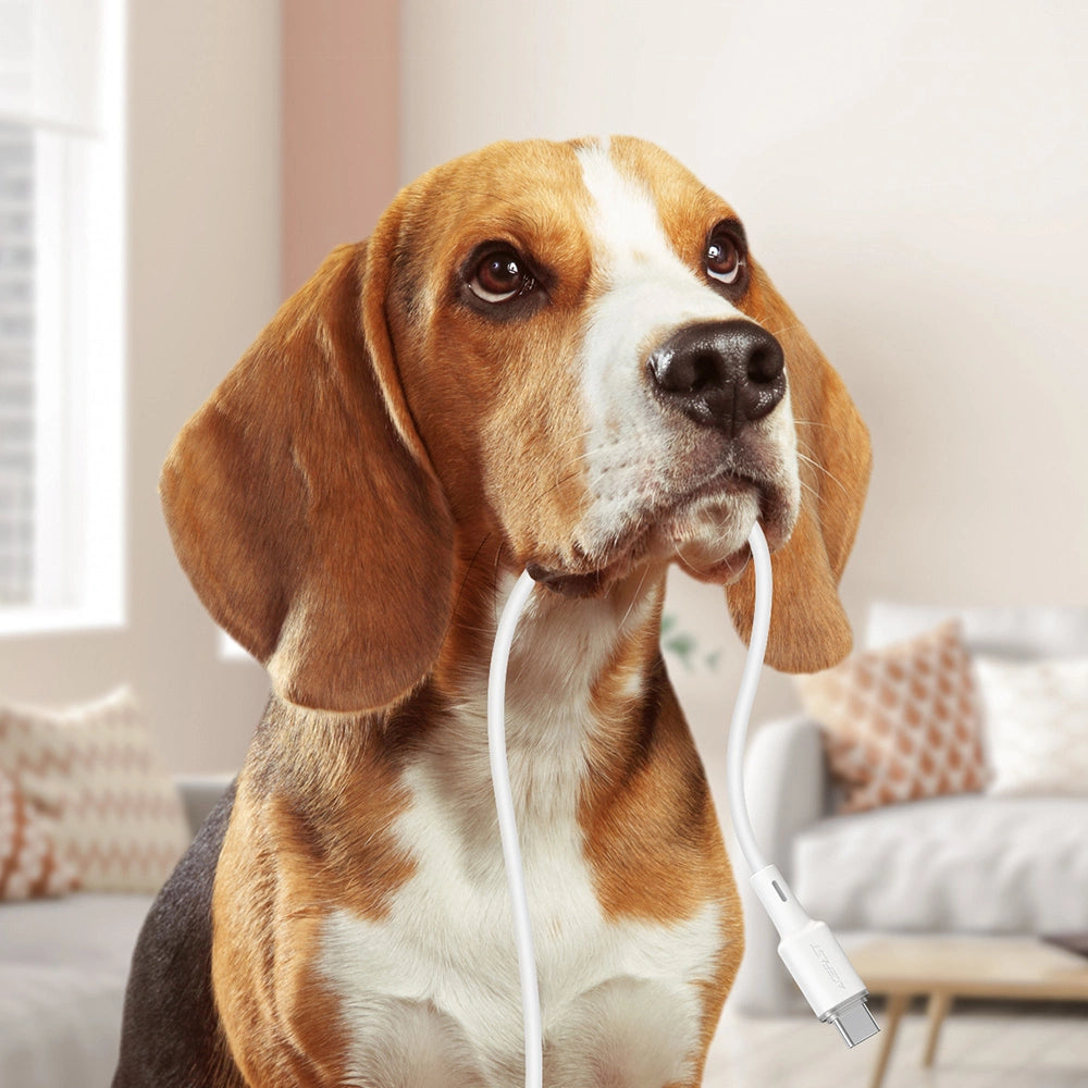 Acefast C2-03-CC USB-C - USB-C PD QC kabel 60W 3A 480Mb/s 1,2m - hvid