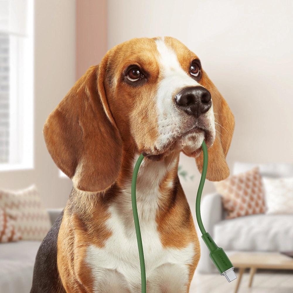 Acefast C2-03-CC USB-C - USB-C PD QC kabel 60W 3A 480Mb/s 1,2m - grøn