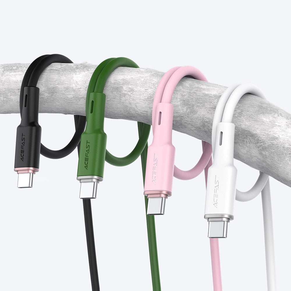 Acefast C2-03-CC USB-C - USB-C PD QC kabel 60W 3A 480Mb/s 1,2m - grøn