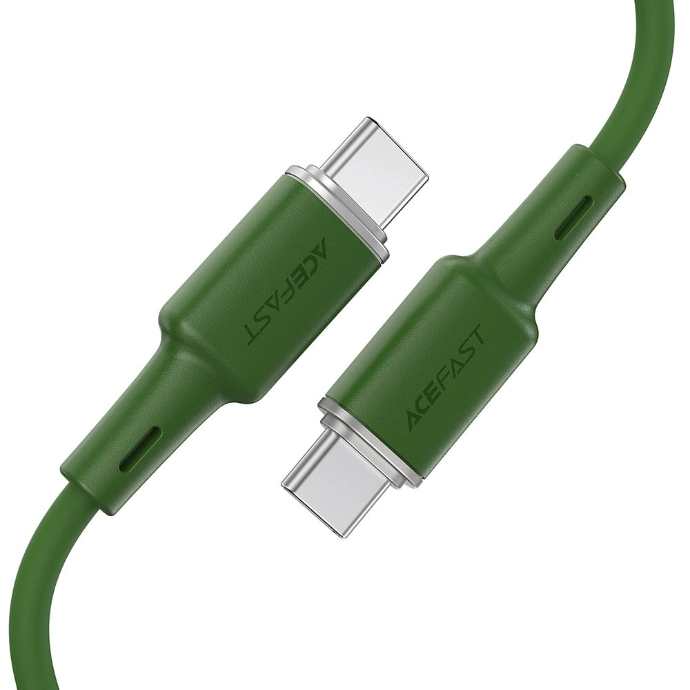 Acefast C2-03-CC USB-C - USB-C PD QC kabel 60W 3A 480Mb/s 1,2m - grøn