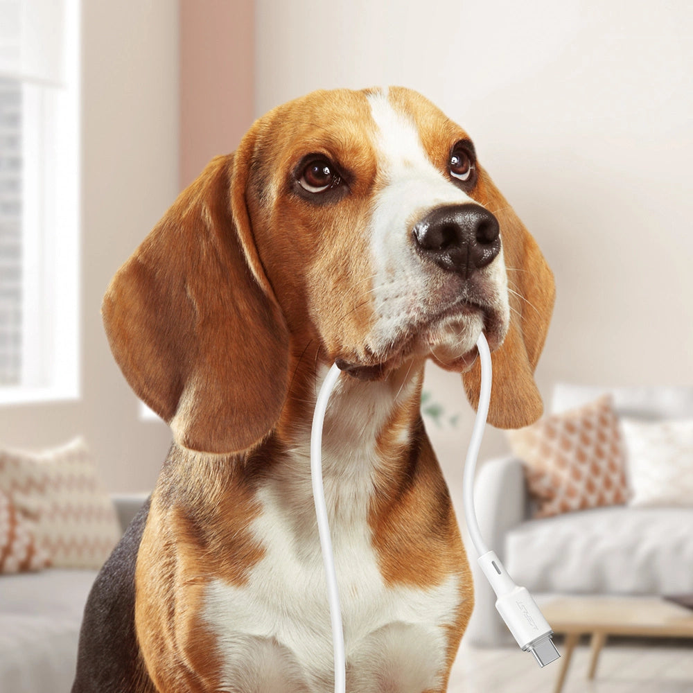 Acefast USB-kabel - USB Type C 1,2 m, 3A hvid (C2-04 hvid)