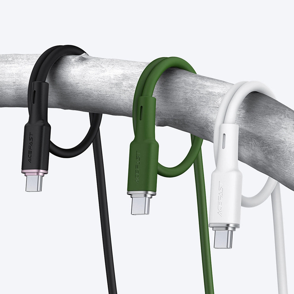 Acefast USB-kabel - USB Type C 1,2 m, 3A hvid (C2-04 hvid)