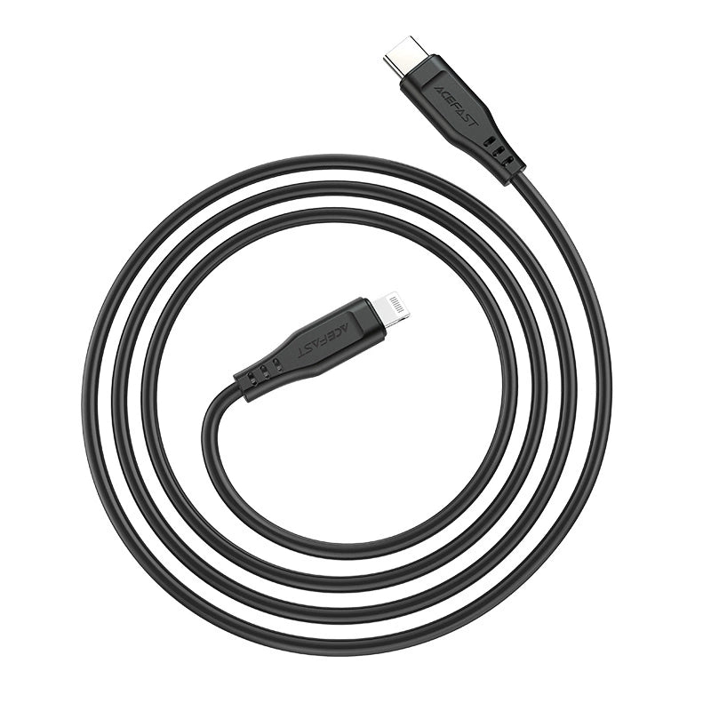 Acefast C3-01 Lightning - USB-C PD-kabel 30W 3A 480Mb/s 1,2m - hvid