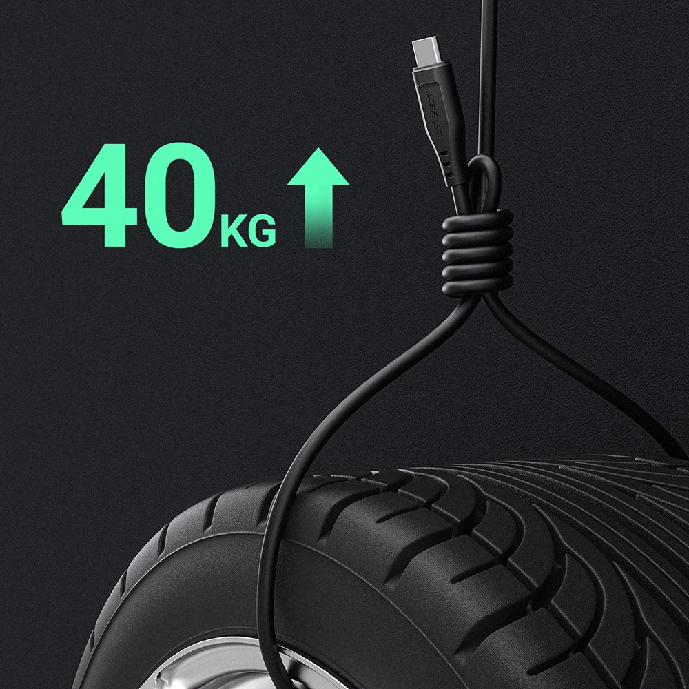 Acefast USB-kabel - USB Type C 1,2 m, 3A hvid (C3-04 hvid)