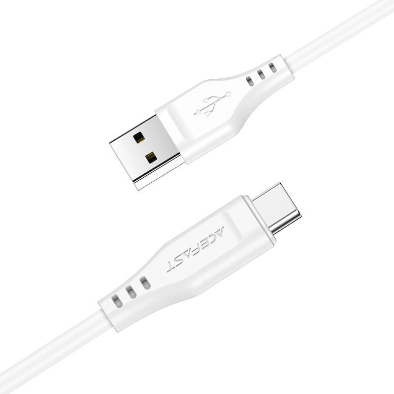 Acefast USB-kabel - USB Type C 1,2 m, 3A hvid (C3-04 hvid)