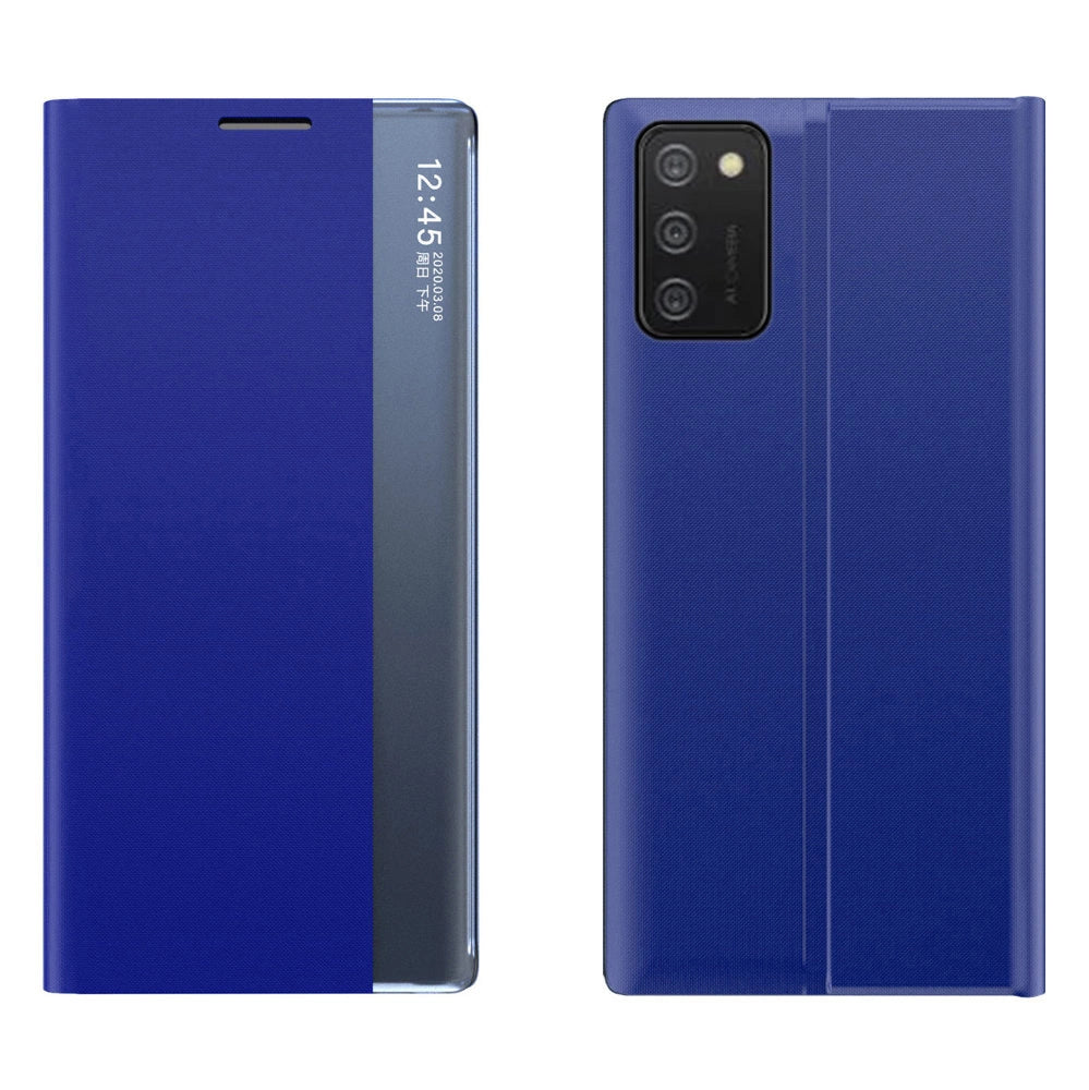 Ny Sleep Case cover med en standfunktion til Samsung Galaxy A03s (166.5) blå