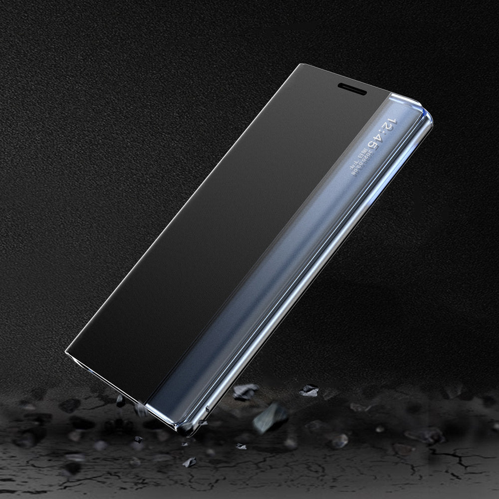 Ny Sleep Case-dæksel med stativfunktion til Samsung Galaxy A03s (166.5) sort
