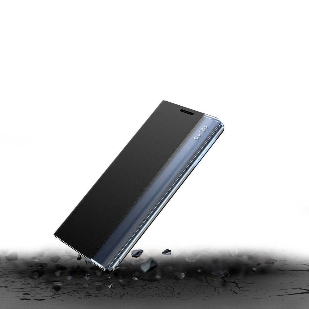 Ny Sleep Case cover med flip-funktion til stativet til Poco M4 Pro 5G sort