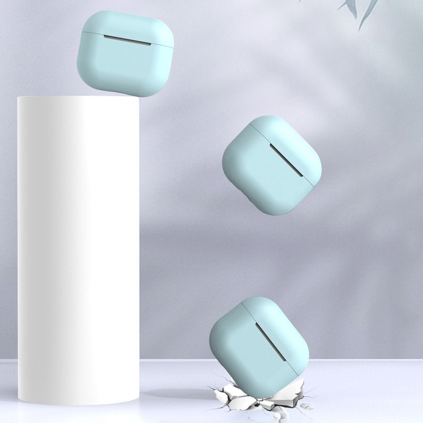 Æske til AirPods 2 / AirPods 1 blød silikonæske til hovedtelefoner hvid (æske C)