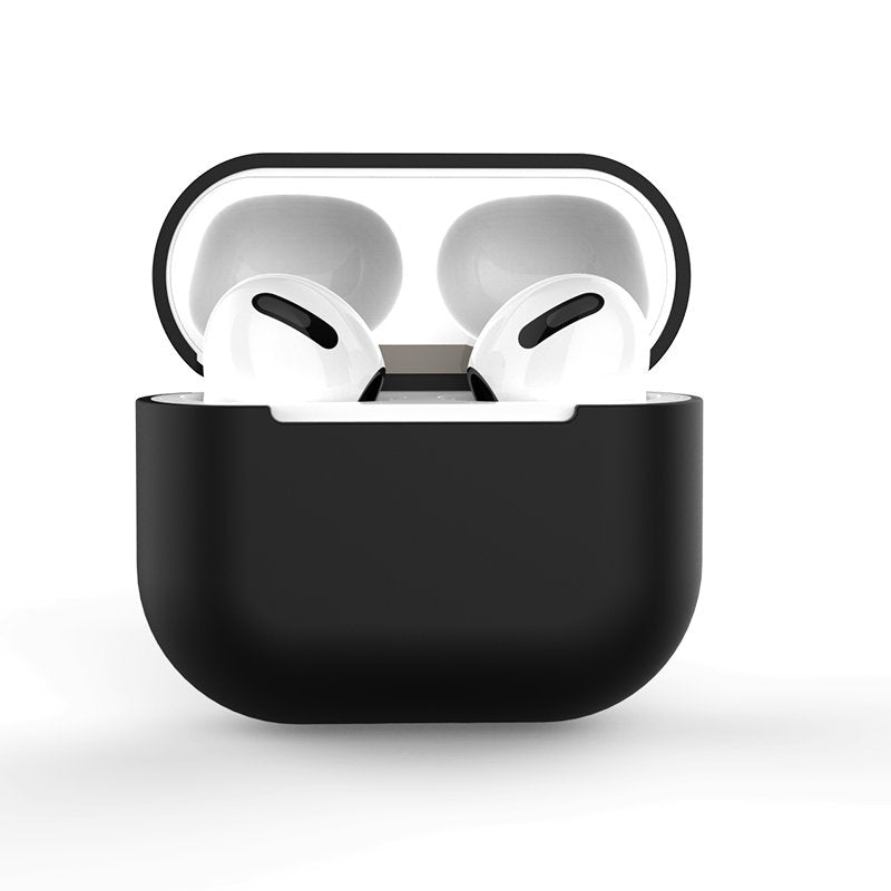 Hylde til AirPods 2 / AirPods 1 silikone blød cover til hovedtelefoner sort (hylde C)