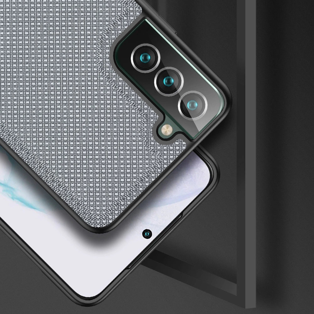 Dux Ducis Fino case er lavet af nylon materiale til Samsung Galaxy S22 + (S22 Plus) blå