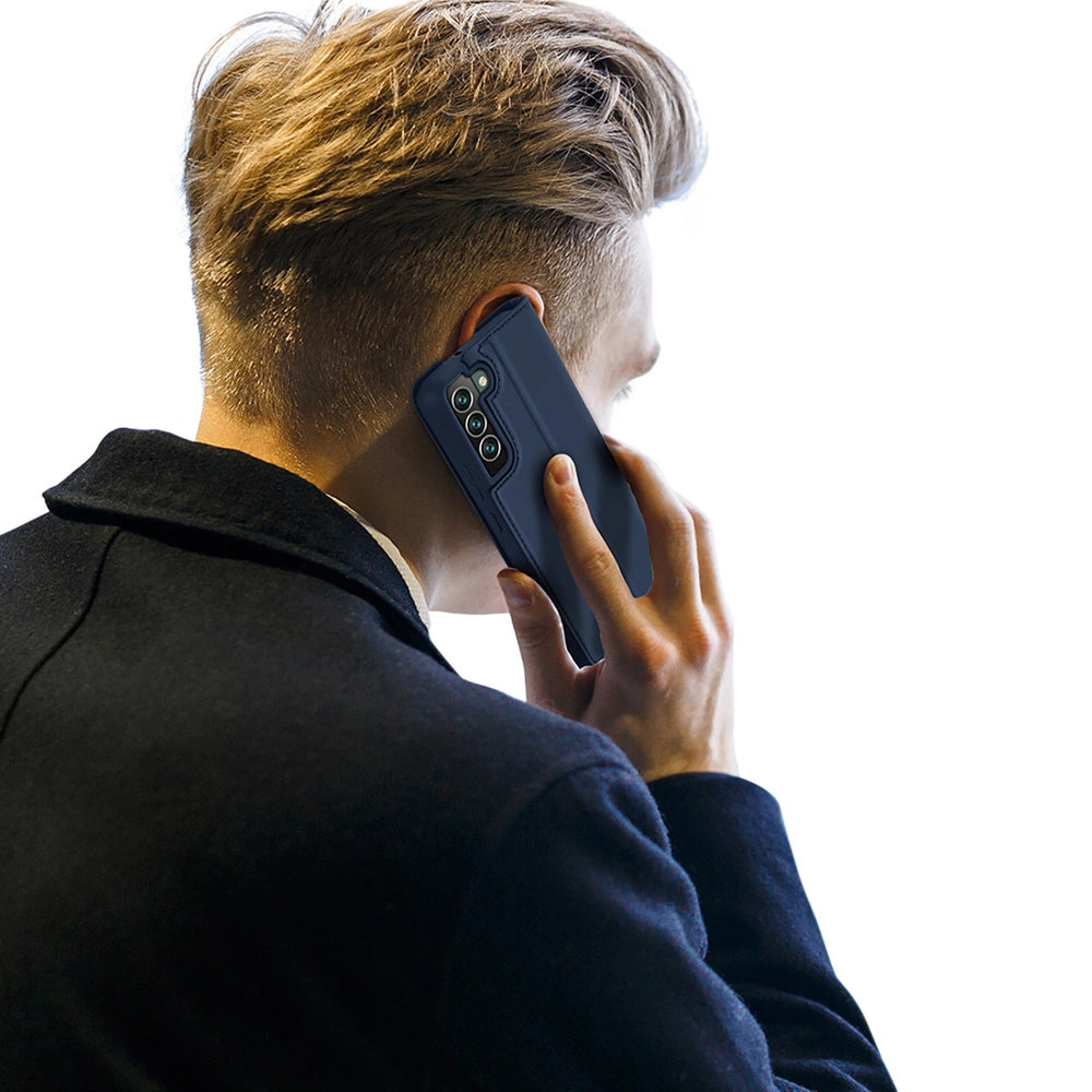 Dux Ducis Skin Pro Holster Cover Flip Cover til Samsung Galaxy S22 + (S22 Plus) blå