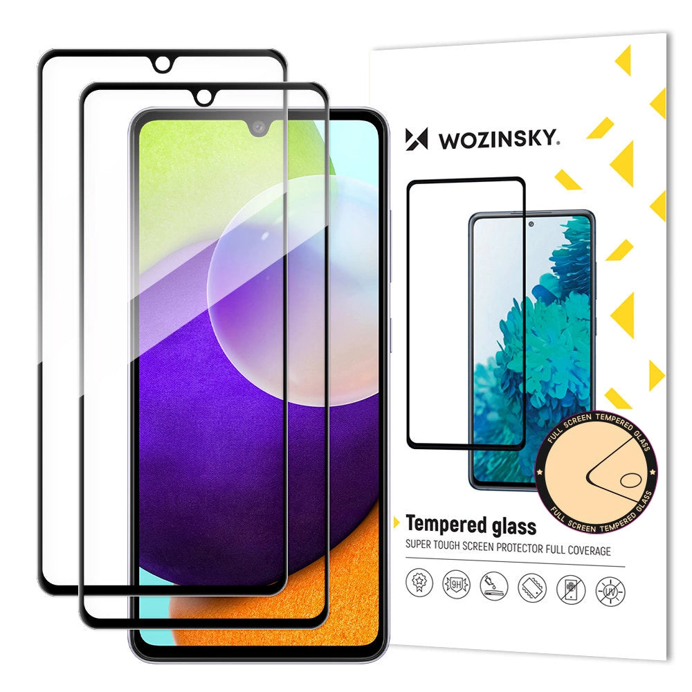 Wozinsky Sæt af 2x Super Strength Full Glue Tempered Glass Full Screen med Frame Case Friendly Samsung Galaxy A33 5G Black