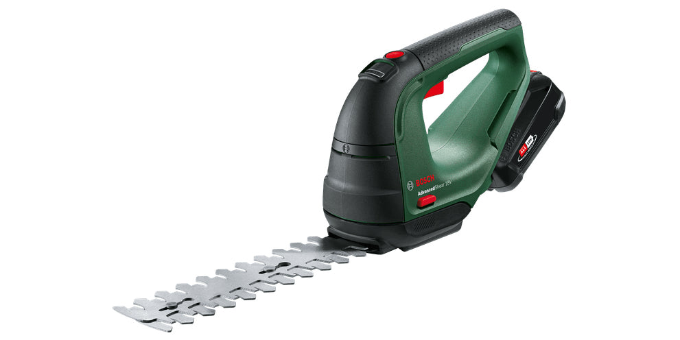 Bosch AdvancedShear 18V-10 batteridreven græssaks 10 cm Lithium-Ion (Li-Ion) Sort, Grøn