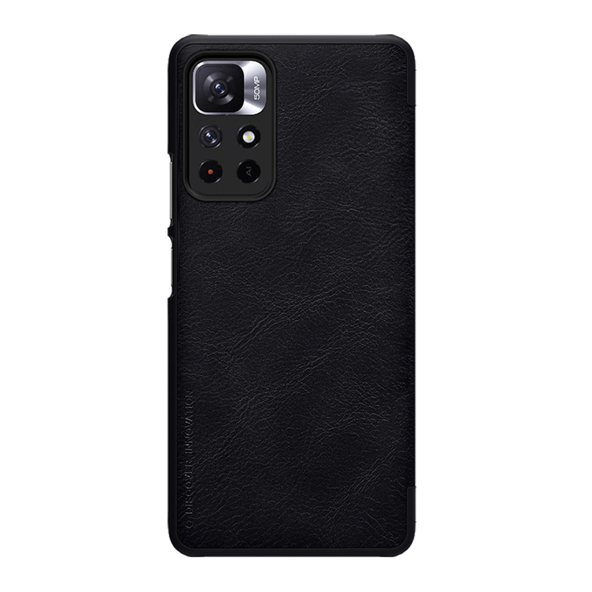 Nillkin Qin Case Flip Case til Xiaomi Redmi Note 11T 5G / 11S 5G / 11 5G (Kina) / Poco M4 Pro 5G - sort