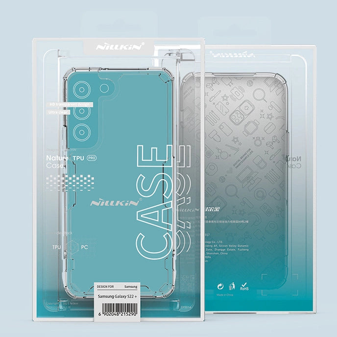 Nillkin Nature Pro sag til Samsung Galaxy S22 + (S22 Plus) pansret cover gennemsigtigt cover