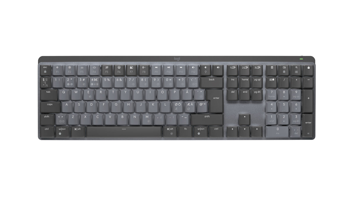Logitech 920-010754 tastatur Kontor RF trådløs + Bluetooth QWERTY Nordisk Grafit