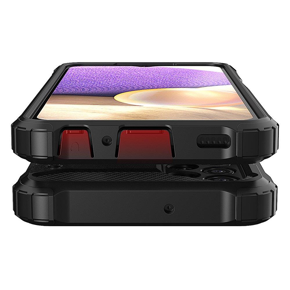 Hybrid Armor Case Tough Rugged Cover til Samsung Galaxy A73 sort