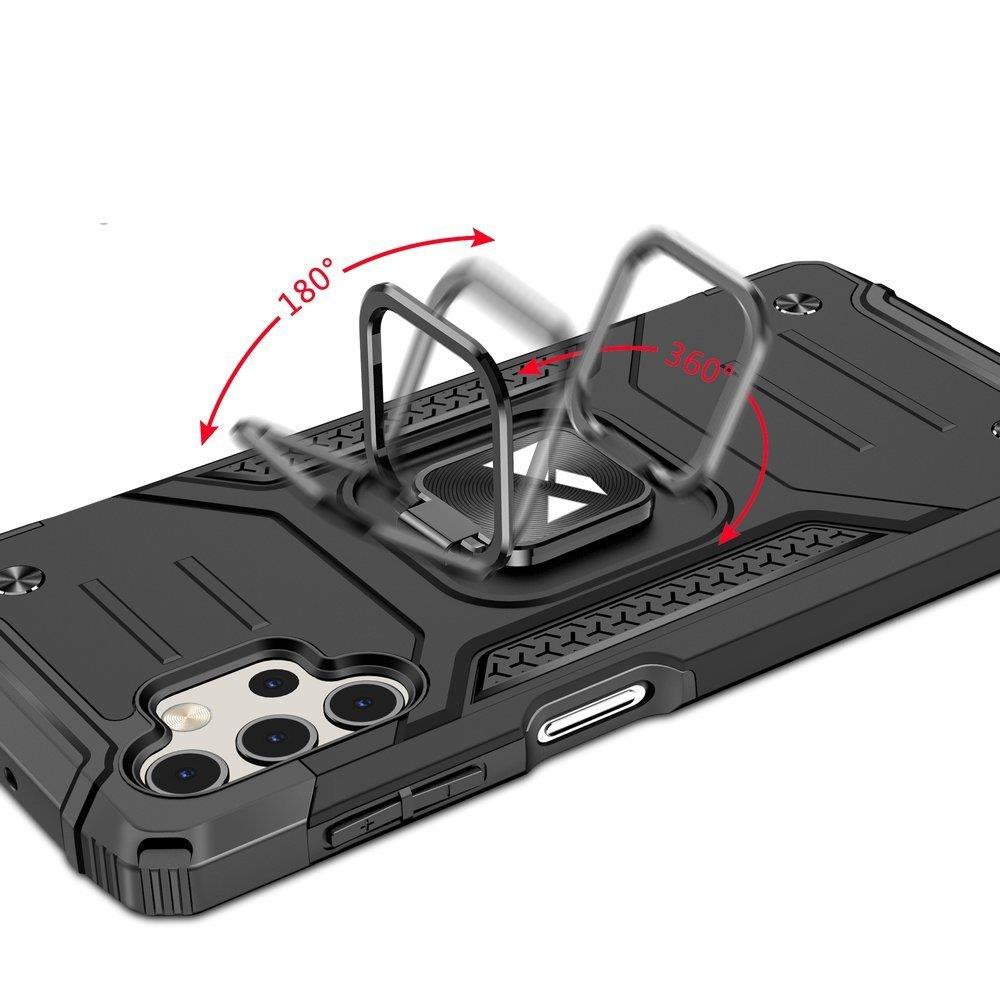Wozinsky Ring Armor robust hybrid case cover + magnetisk holder til Samsung Galaxy A73 rød