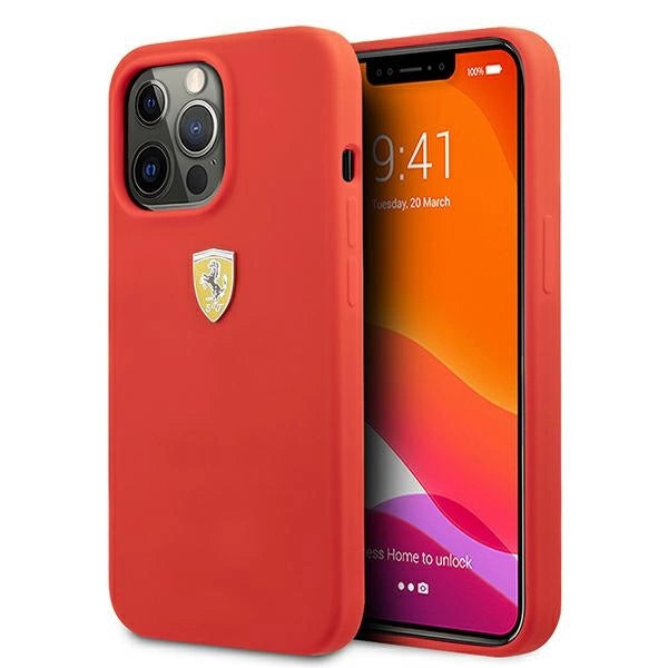 Ferrari FESSIHCP13XRE iPhone 13 Pro Max 6.7" rød/rød hardcase Silikon