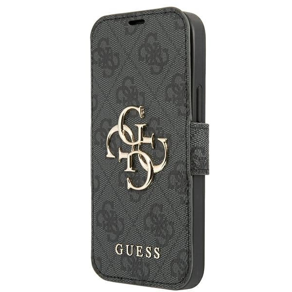 Guess GUBKP13L4GMGGR iPhone 13 Pro / 13 6.1" grå/grå bog 4G Big Metal Logo