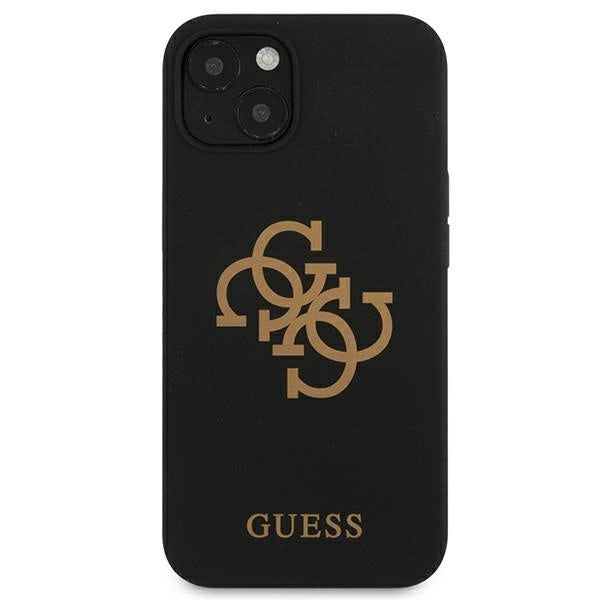 Guess GUHCP13SLS4GGBK iPhone 13 mini 5.4" sort/sort hardcase Silikon 4G Logo