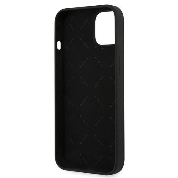 Guess GUHCP13SLS4GGBK iPhone 13 mini 5.4" sort/sort hardcase Silikon 4G Logo