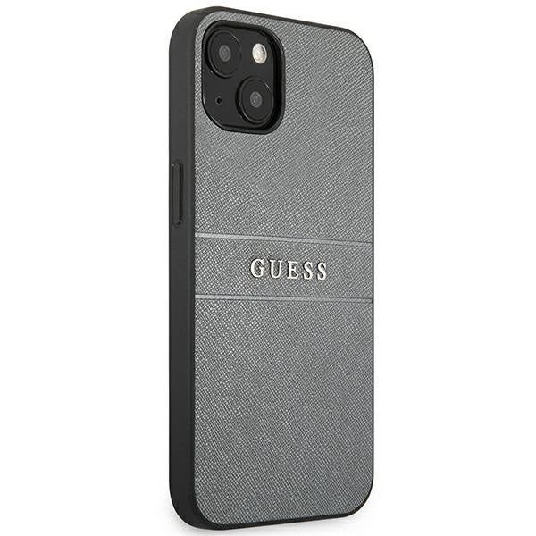 Guess GUHCP13SPSASBGR iPhone 13 mini 5.4" grå/grå Saffiano Strap