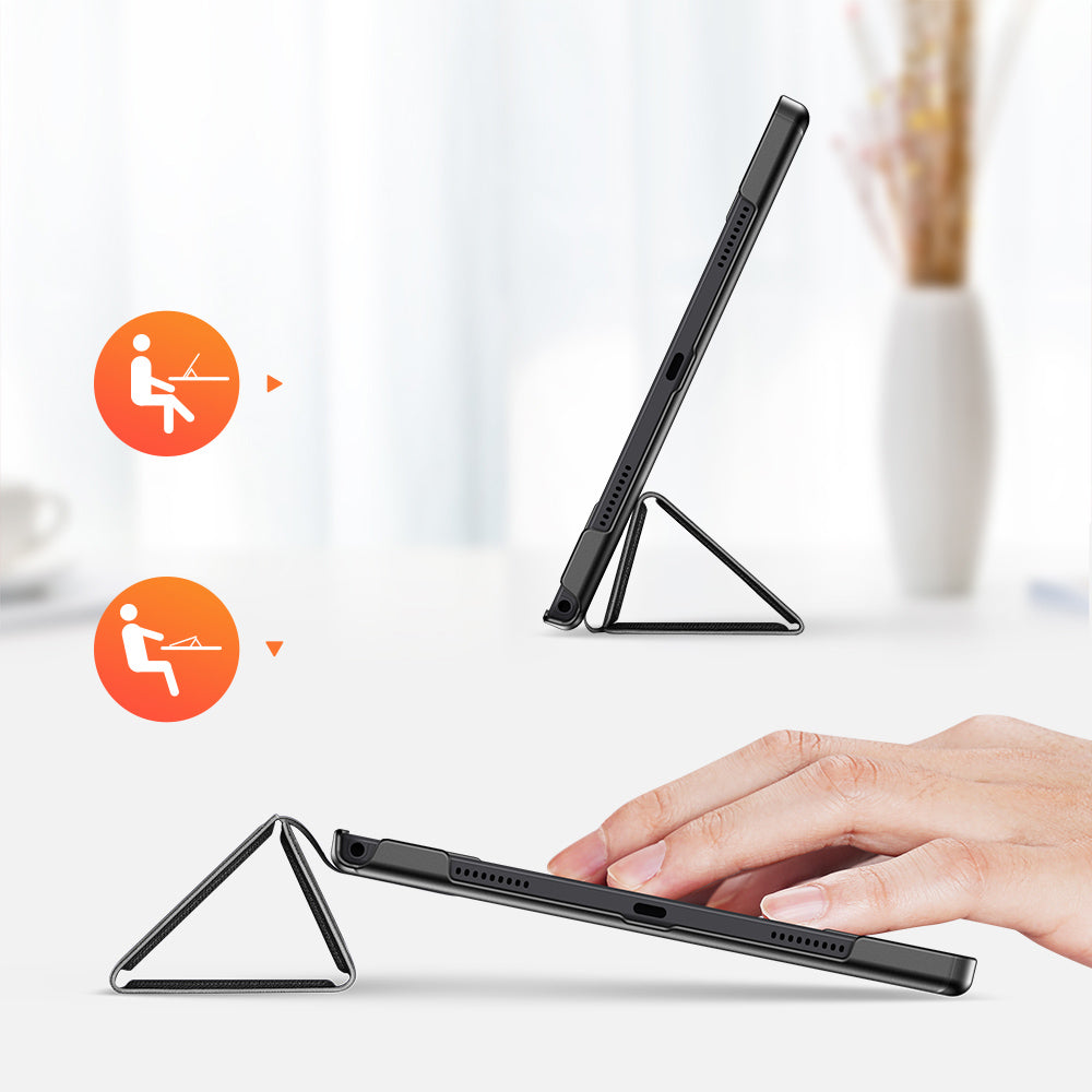 Dux Ducis Domo Foldbar Tablet Cover Case med Smart Sleep Function Stand Samsung Galaxy Tab A8 10.5' 2021 Sort