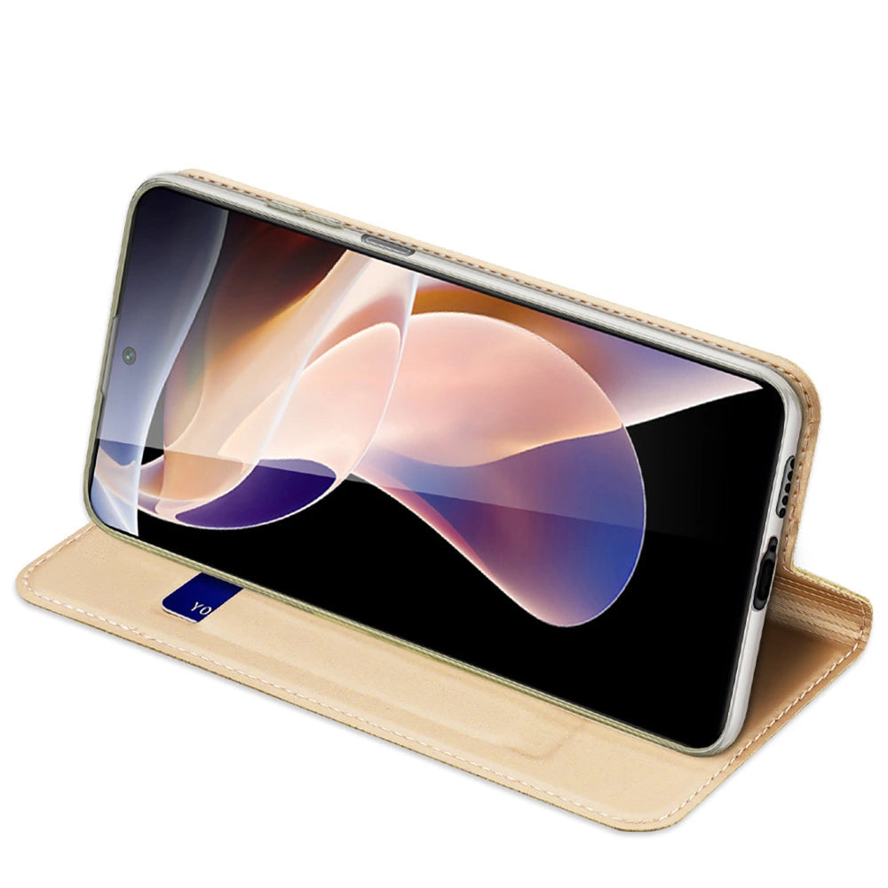 Dux Ducis Skin Pro Holster Case Cover Flip Poco M4 Pro 5G guld