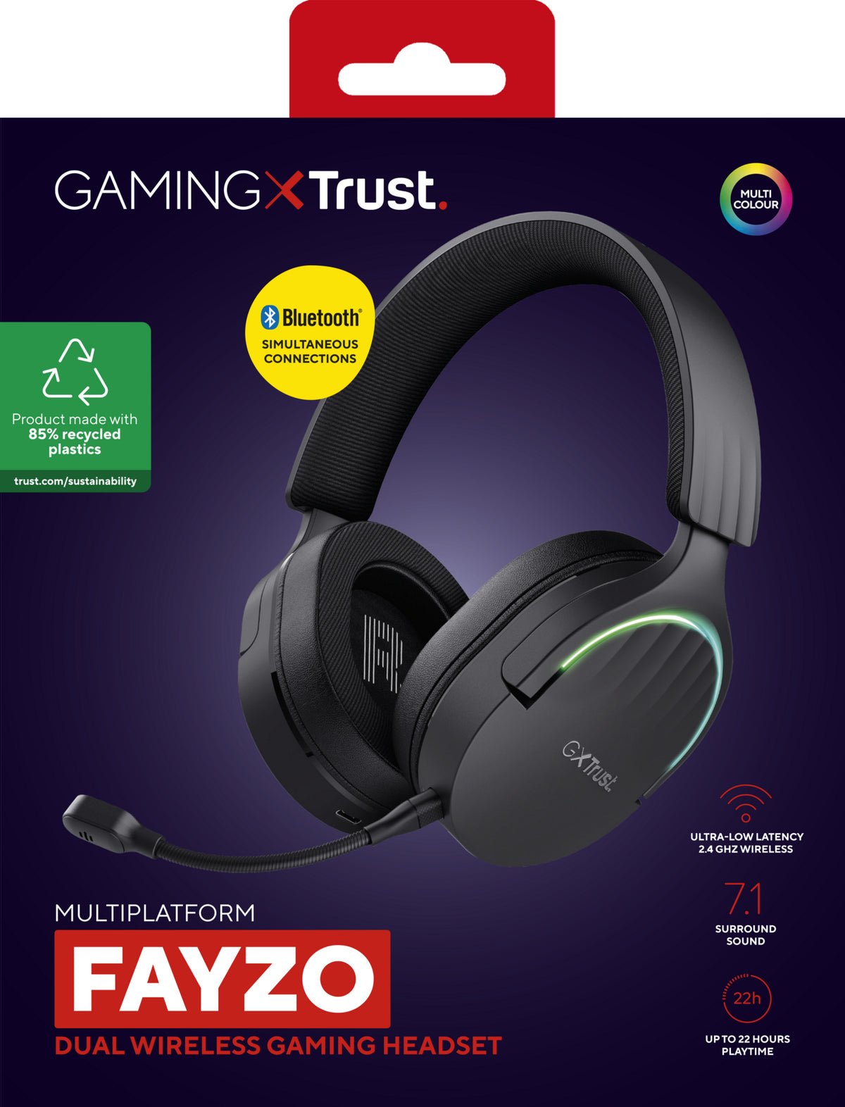 Trust GXT491 Fayzo wireless 302398 headset sort