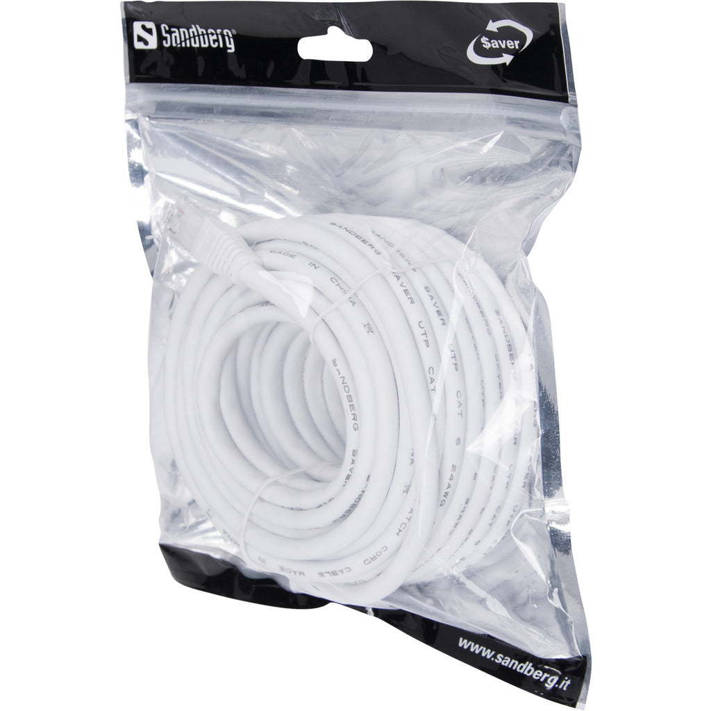 Network Cat 6 Cable SAVER, White (10m)