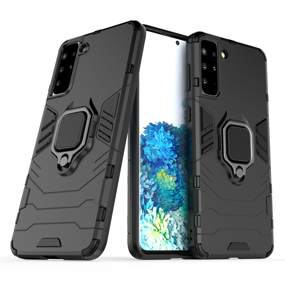 Ring Armor robust hybrid cover + magnetisk holder til Samsung Galaxy S22 + (S22 Plus) sort