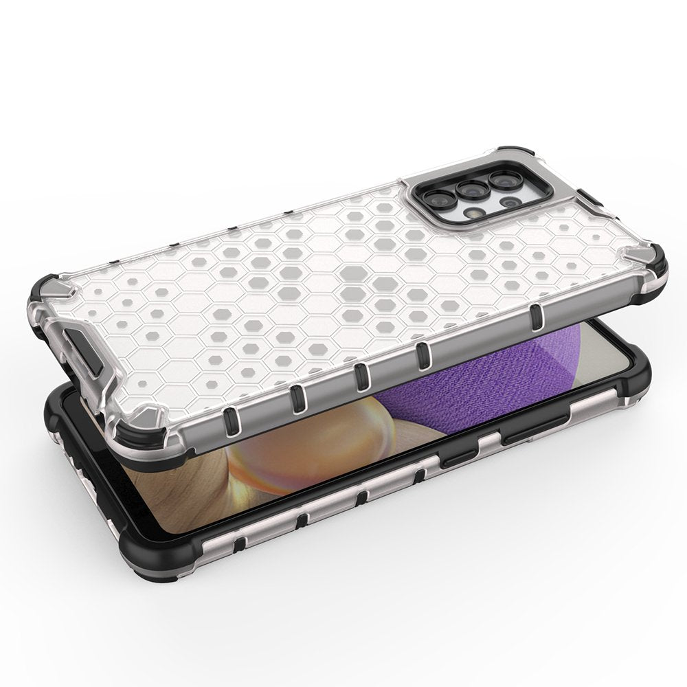 Honeycomb case pansret cover med en gel ramme til Samsung Galaxy A03s (166.5) blå