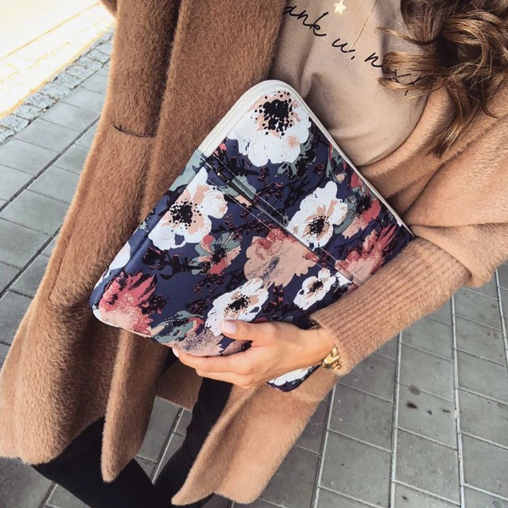 Canvaslife-mappe 15-16'' Laptop Bag - Navy Blue og White