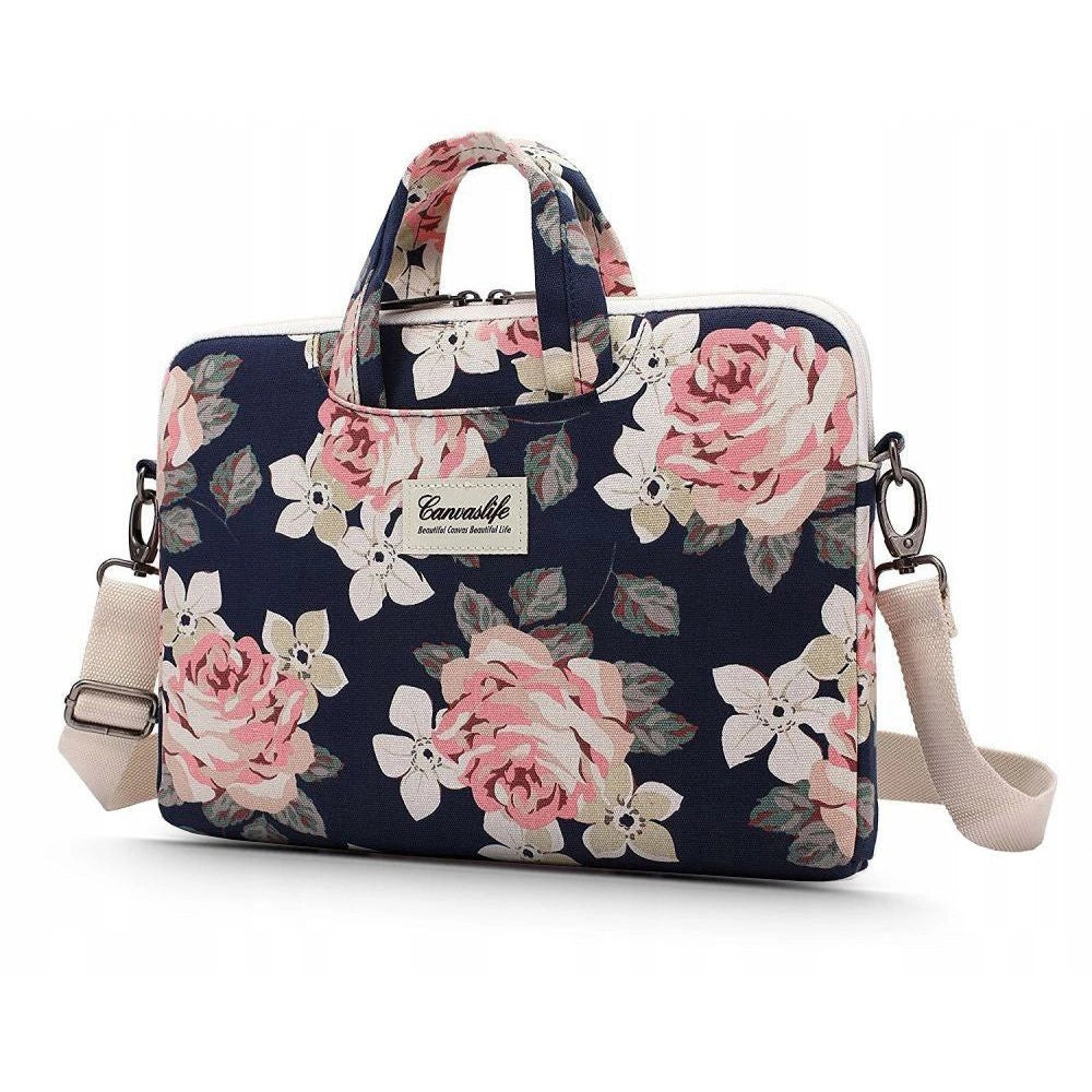 Canvaslife Aktetaske Laptop Bag 15-16 - Navy Blue/Pink