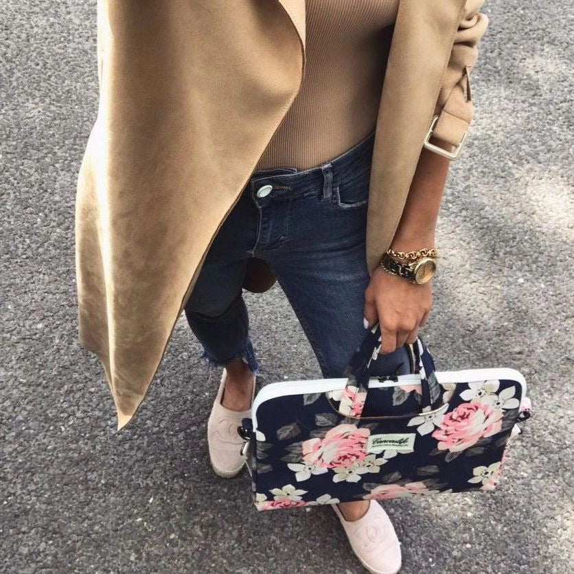 Canvaslife Aktetaske Laptop Bag 15-16 - hvid/rosa