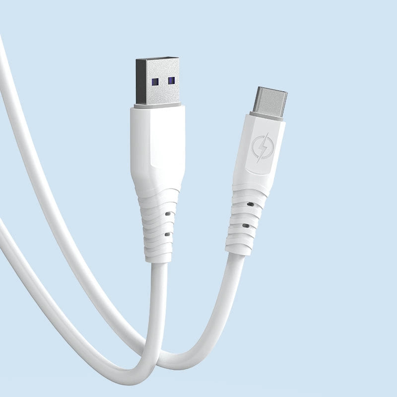 Dudao-kabel USB - USB type C 6A-kabel 1 m hvid (TGL3T)