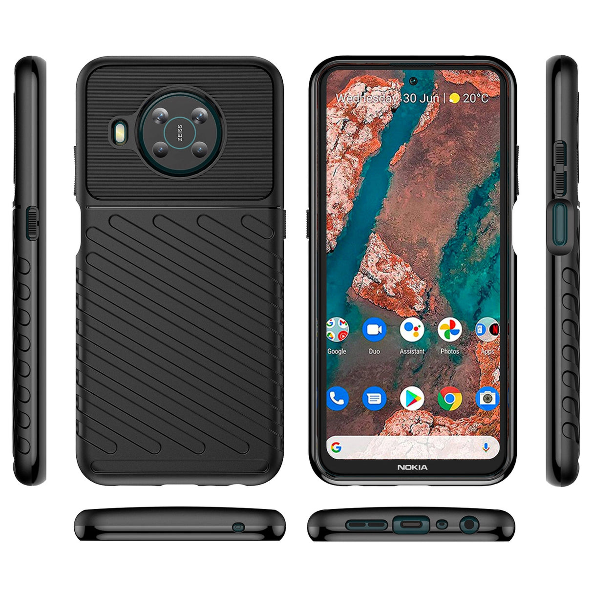 Thunder Case fleksibelt pansret cover til Nokia X100 sort