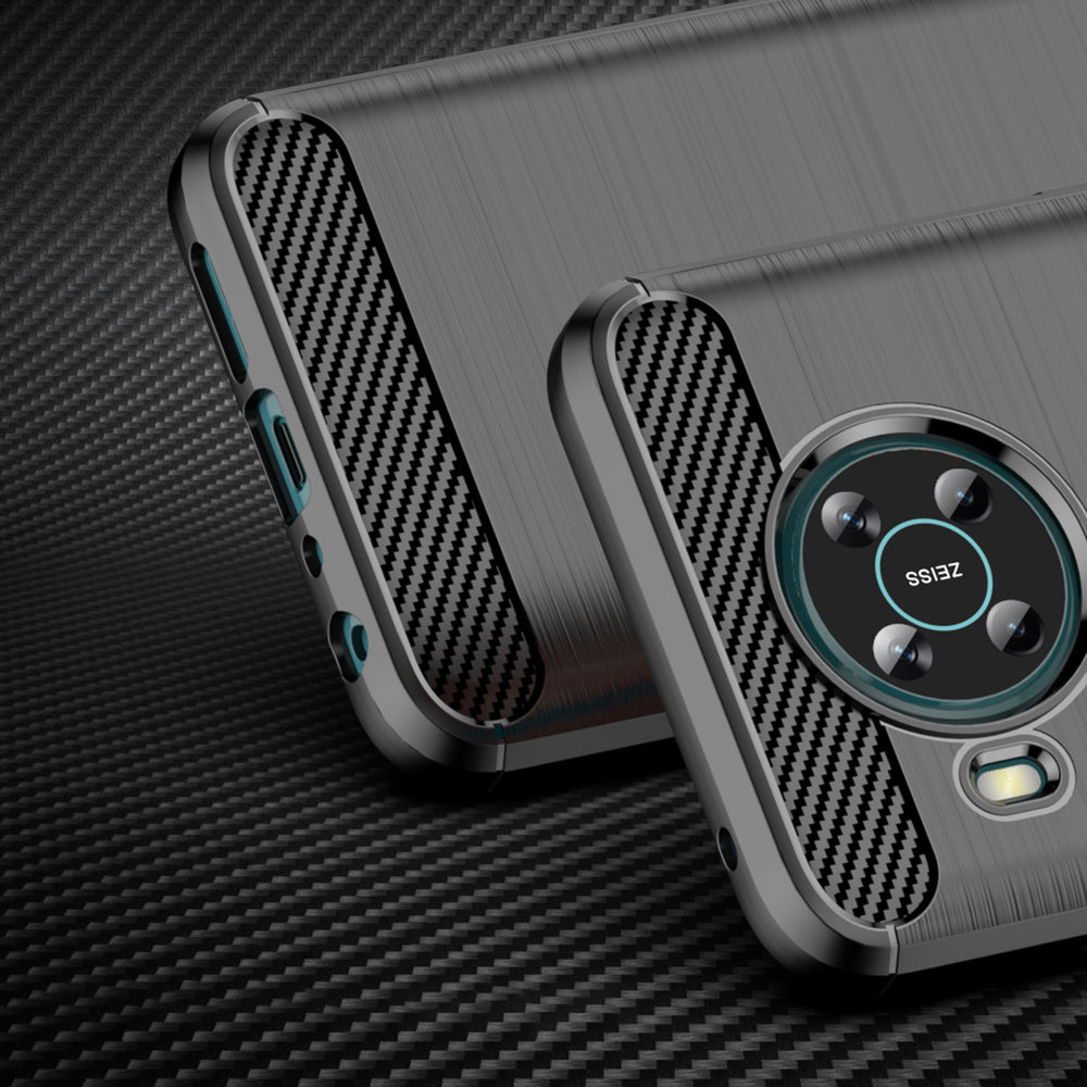 Carbon Case Fleksibel omslag til Nokia X100 sort