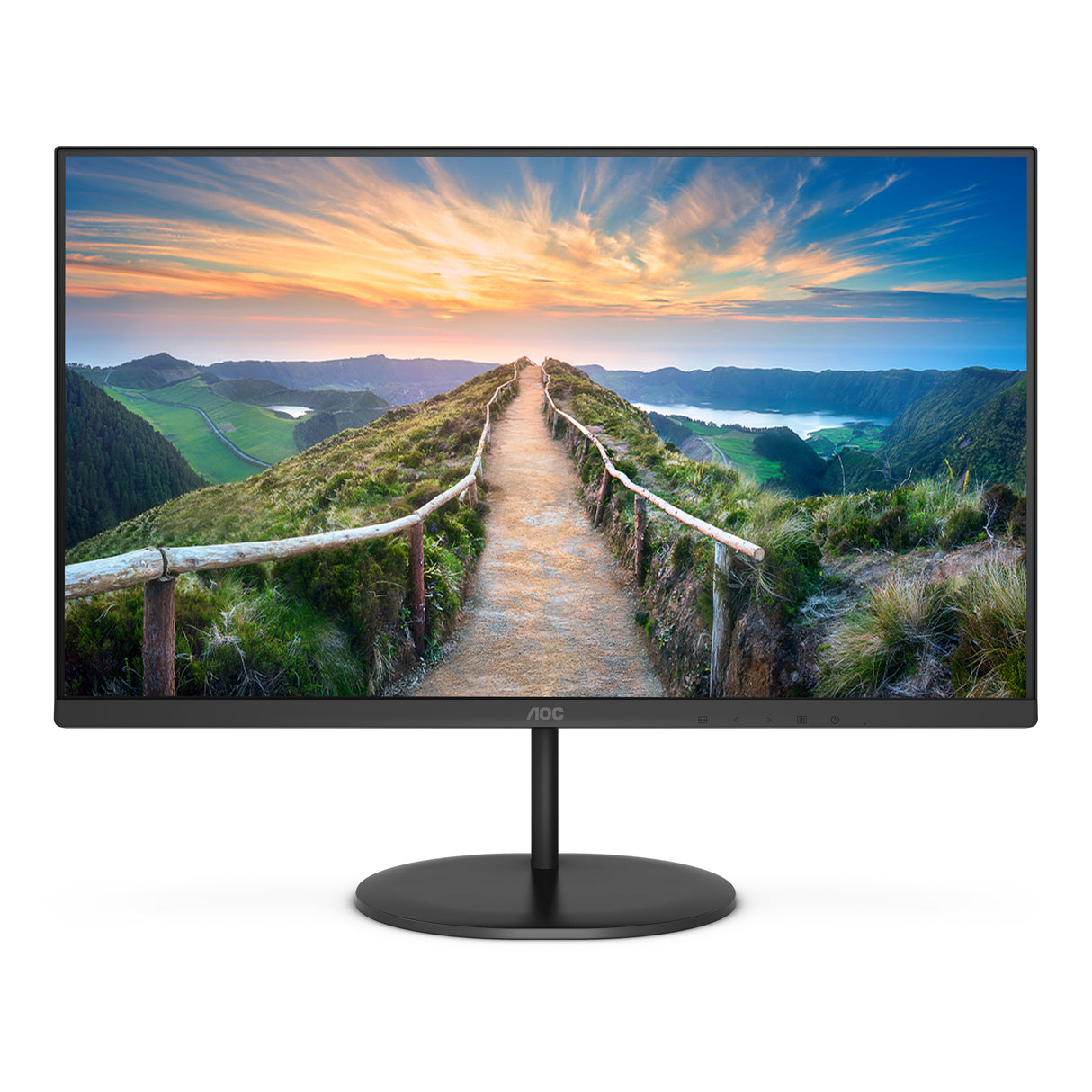 AOC V4 Q24V4EA LED display 60,5 cm (23.8") 2560 x 1440 pixel 2K Ultra HD Sort