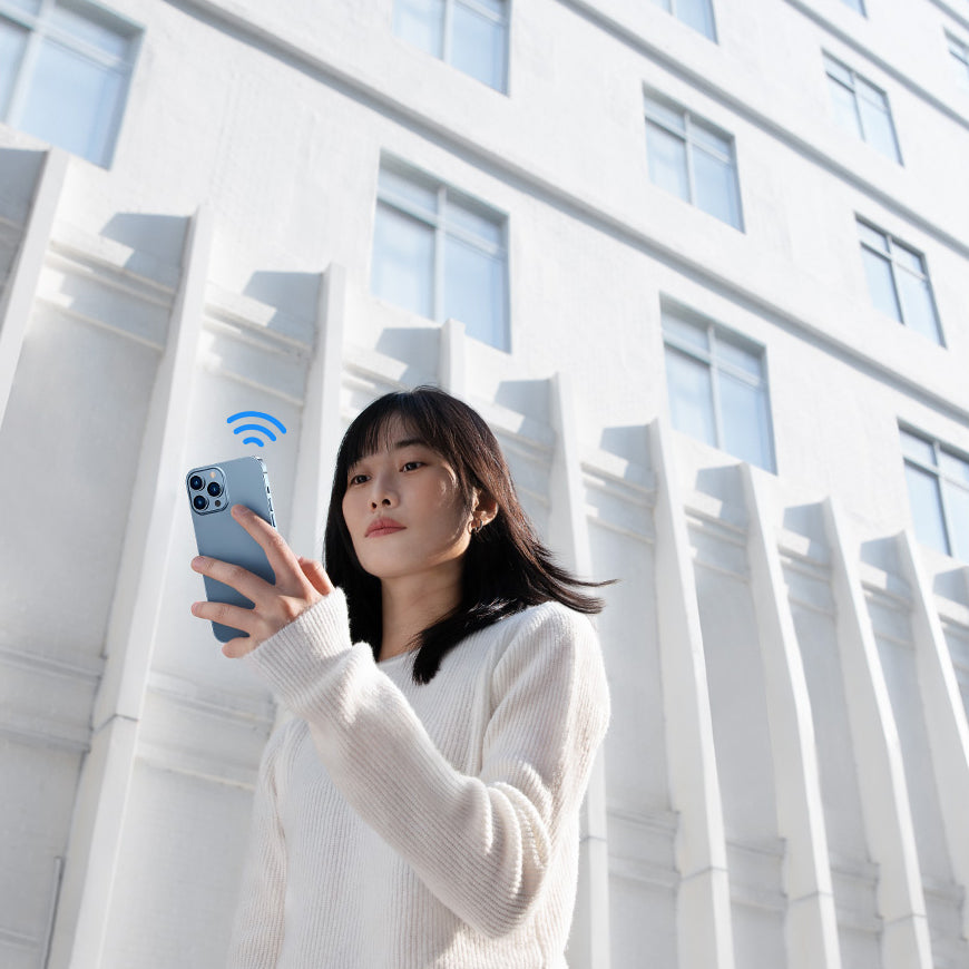 Baseus T2 Pro smart GPS tracker til børns håndtaske nøgler hvid (FMTP000002)