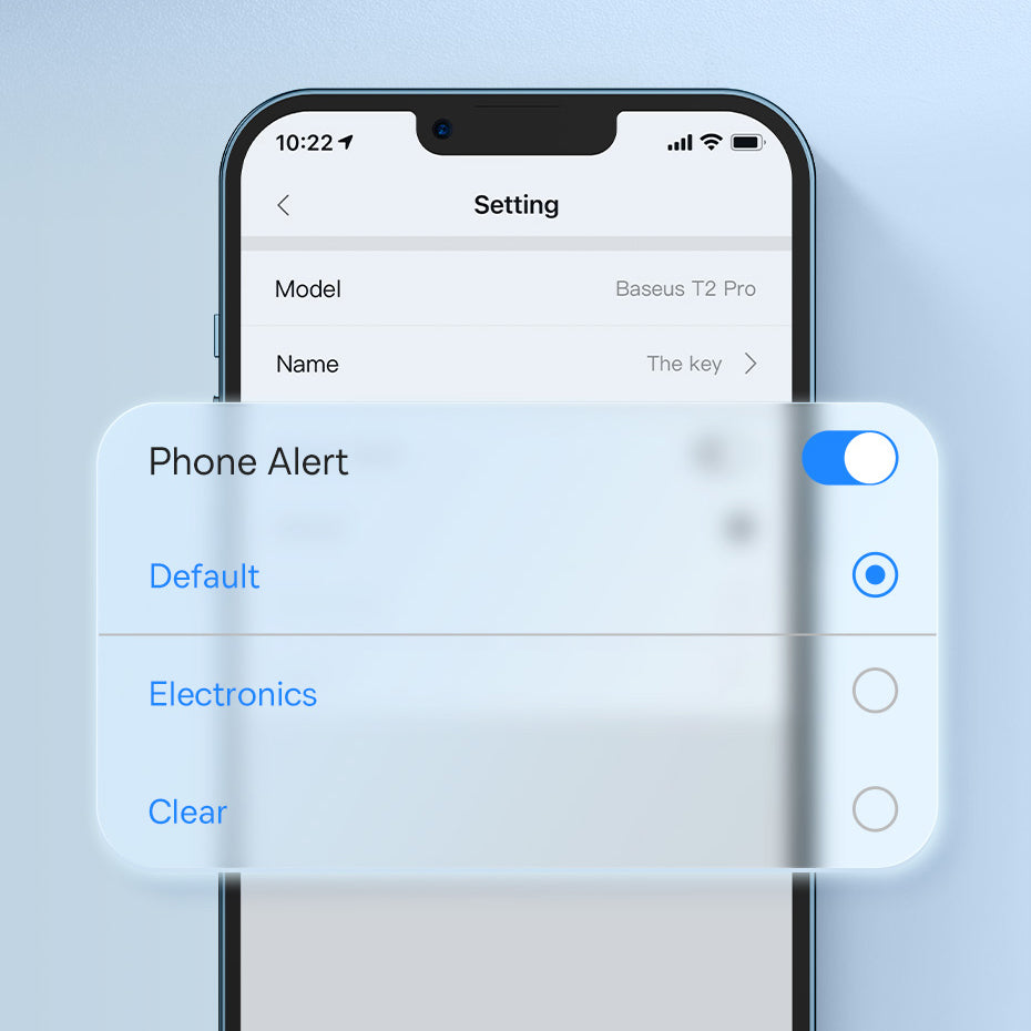 Baseus T2 Pro smart GPS tracker til børns håndtaske nøgler hvid (FMTP000002)