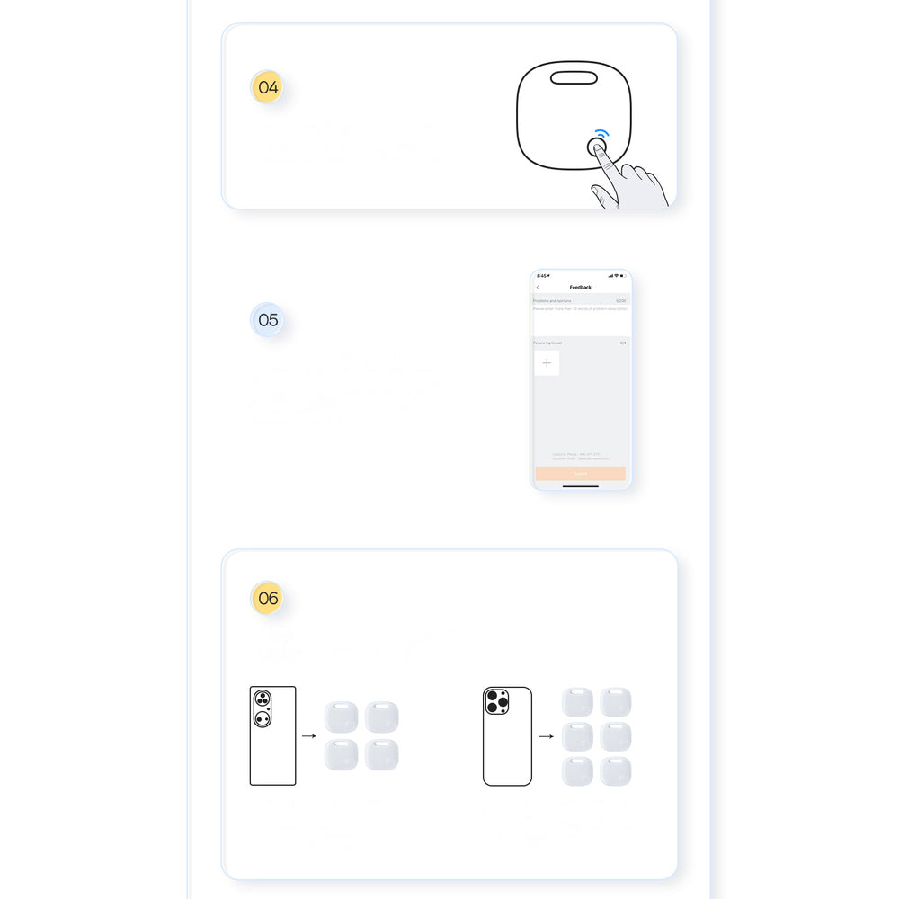 Baseus T2 Pro smart GPS tracker til børns håndtaske nøgler hvid (FMTP000002)