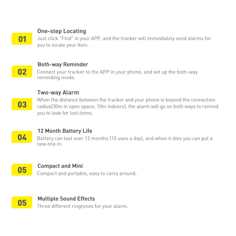 Baseus T2 Pro smart GPS tracker til børns håndtaske nøgler hvid (FMTP000002)