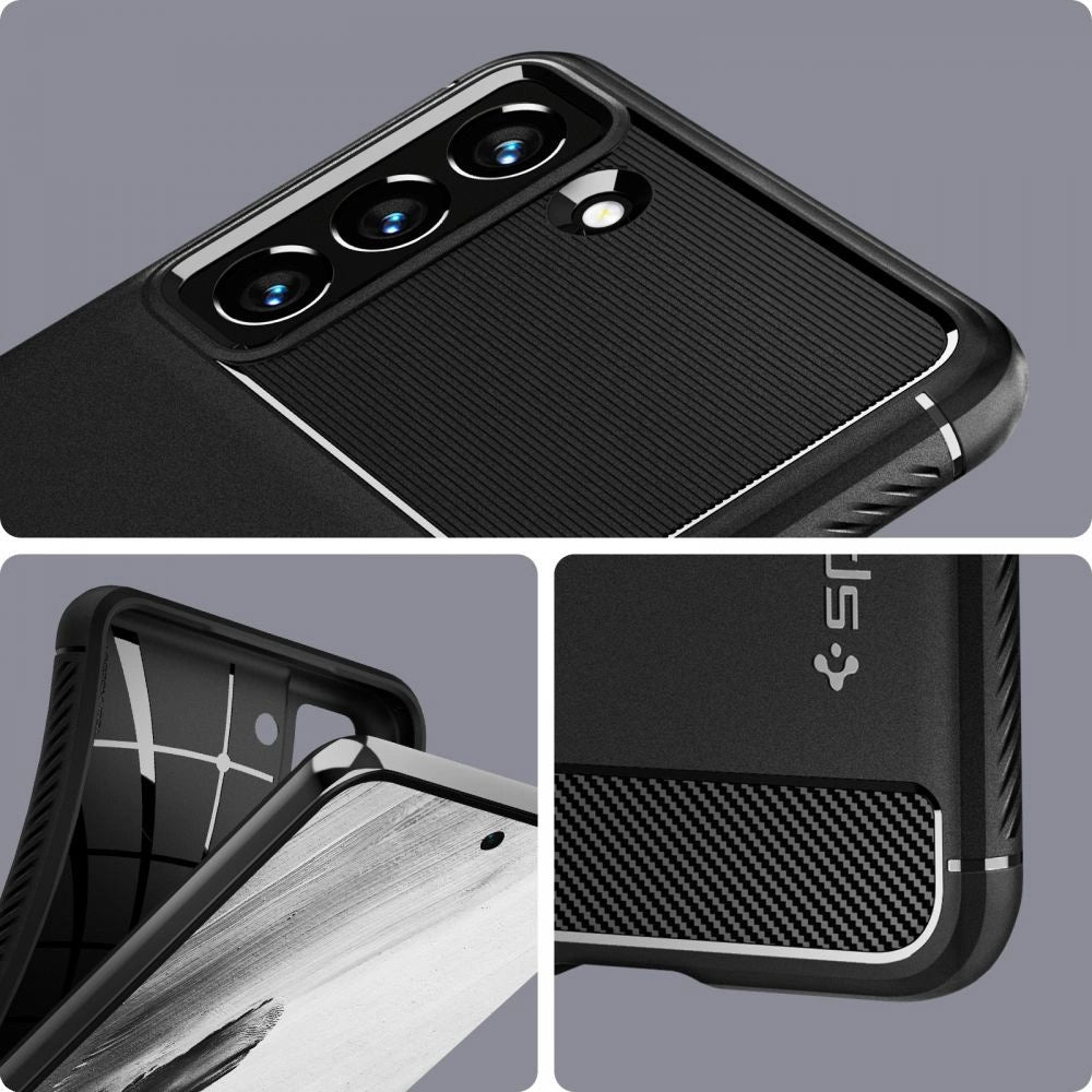 Spigen Rugged Armor Case til Samsung Galaxy S21 FE - Matte sort