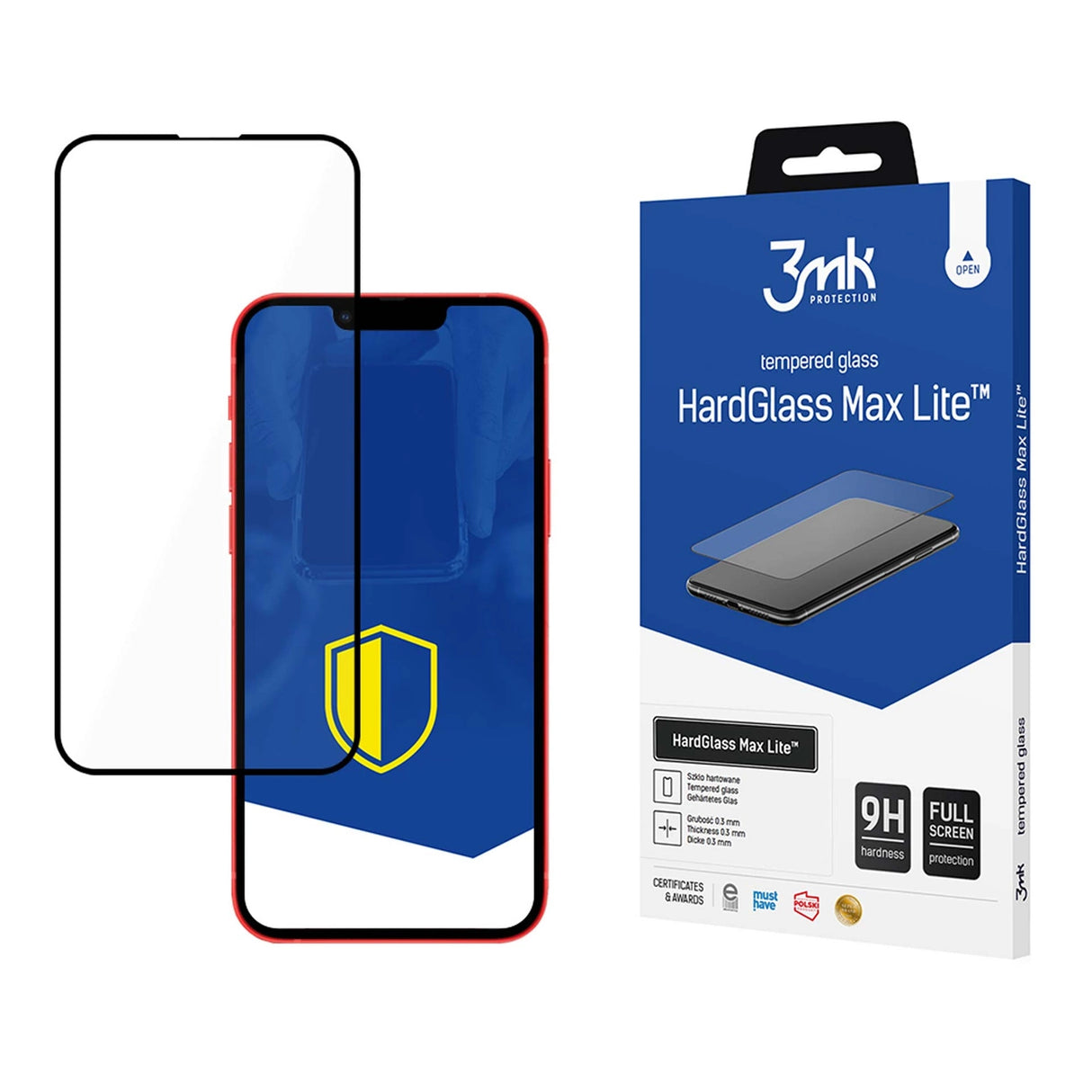 Hærdet glas til iPhone 13 Pro / iPhone 13 9H 3mk HardGlass Lite-serie